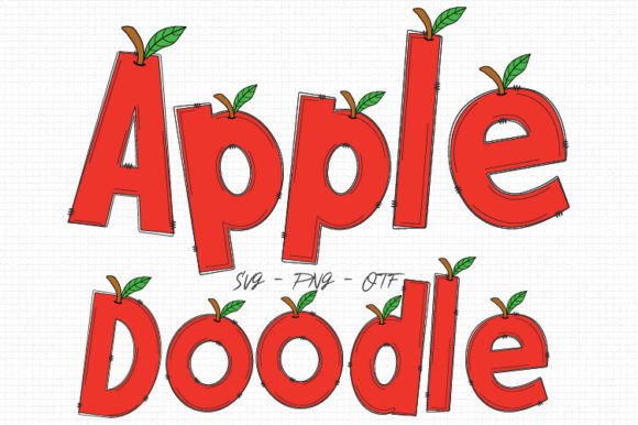 Apple Alphabet: A Playful Font for Creative Designs