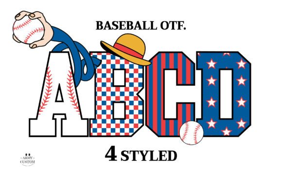 Baseball Bundle: A Playful Font for Creative Projects