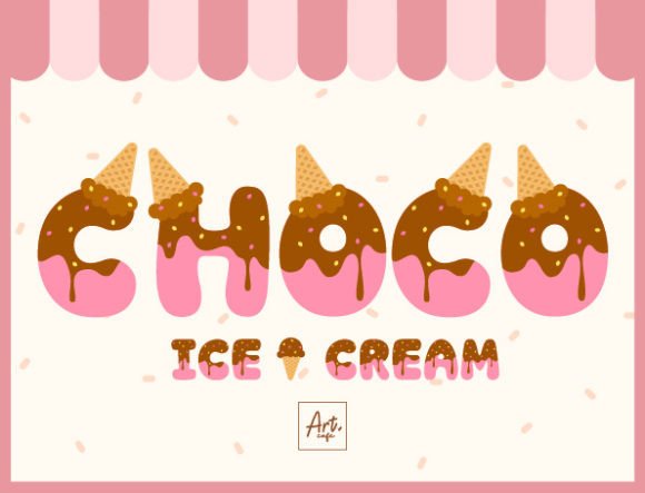 Chocolate Ice Cream: A Sweet Design Asset
