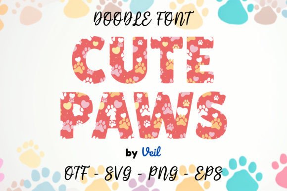 Cute Paw: A Playful Font for Creative Design