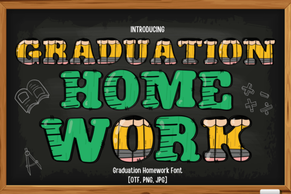 Graduation Homework: A Vibrant Color Font for Educational Design