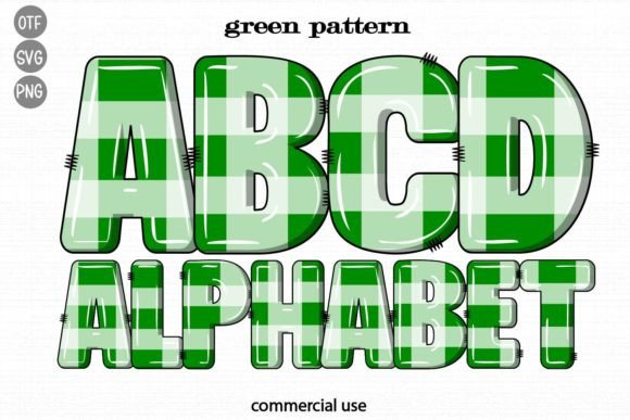 Green Pattern Font: A Playful Asset for Creative Design