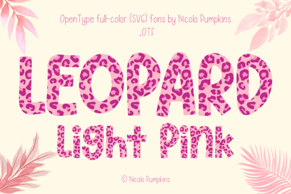 Leopard Light Pink: A Chic Font for Modern Design