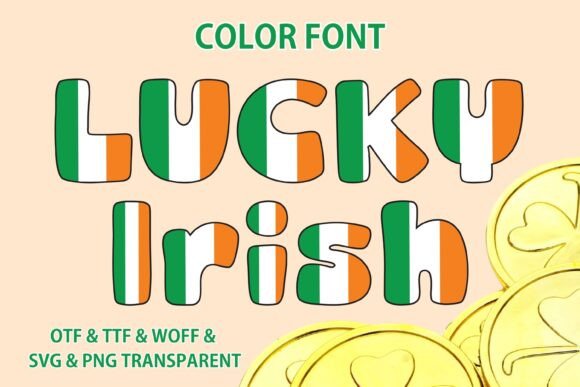 Lucky Irish: Enchanting Color Font for Vibrant Designs