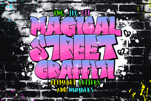Magical Street Graffiti: A Dynamic Color Font for Bold Design