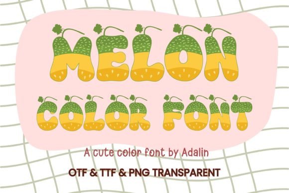 Melon: A Cheerful Color Font for Vibrant Design