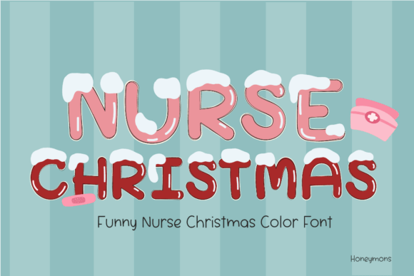 Nurse Christmas Font: Festive Design for Holiday Branding