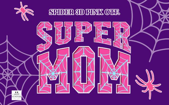 Spider 3D Pink: A Dynamic Font for Modern Design