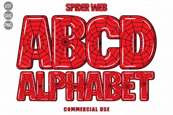 Spider Web: A Unique Color Font for Nature & Kids' Designs