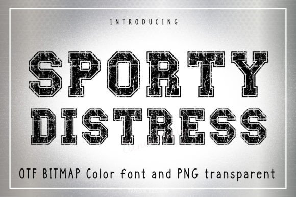 Sporty Distress: A Bold Font for Dynamic Designs