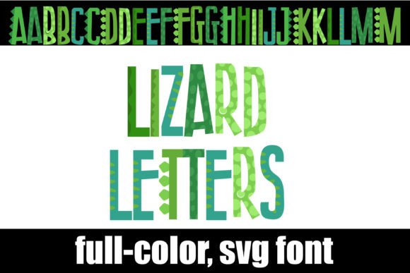 St. Patrick's Day Font: Lizard Letters for Designers
