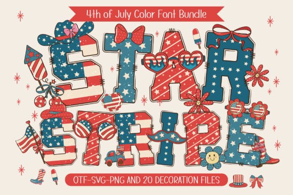 Starstripe: Elevating Festive Design with Patriotic Typography