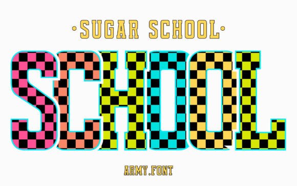 Sugar School Black: A Playful Typeface for Vibrant Designs