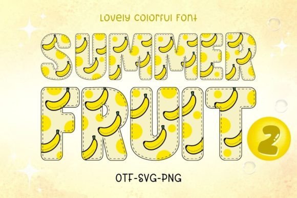 Summer Fruit2: Vibrant Typography for Eye-Catching Designs