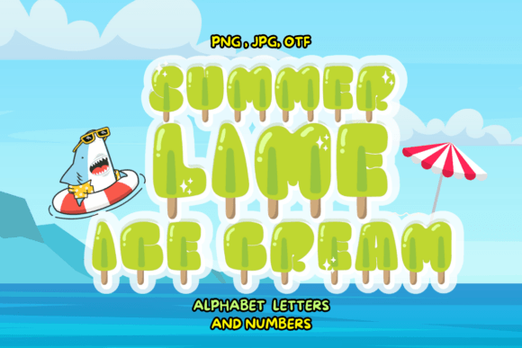 Summer Lime Ice Cream: A Zesty Design Asset