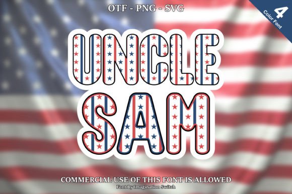 Uncle Sam: A Colorful Font for Bold Visual Impact