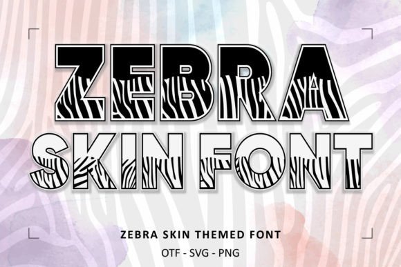 Zebra Skin Typography for Bold Visual Design